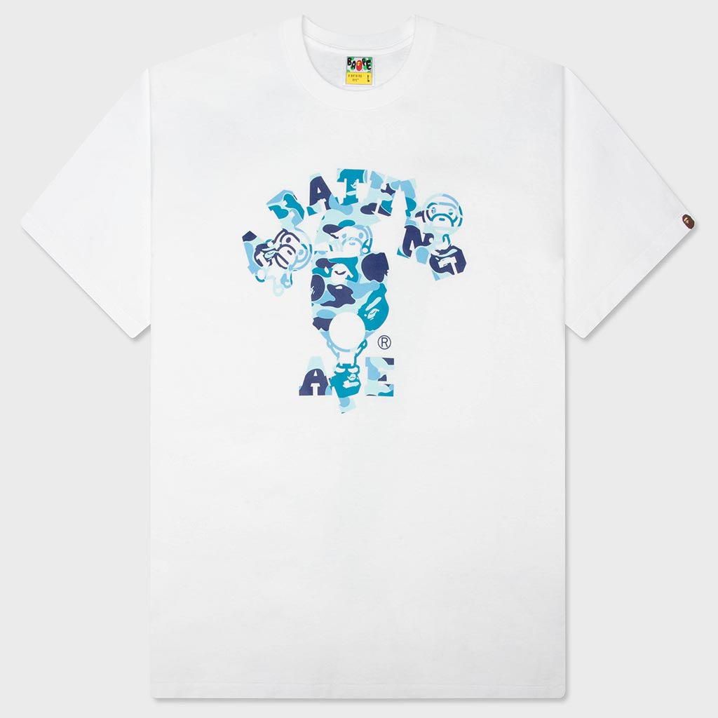 ABC Camo College Milo Tee - White/Blue