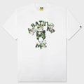 ABC Camo College Milo Tee - White/Green