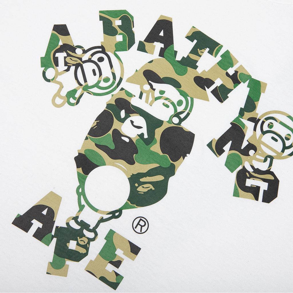 ABC Camo College Milo Tee - White/Green
