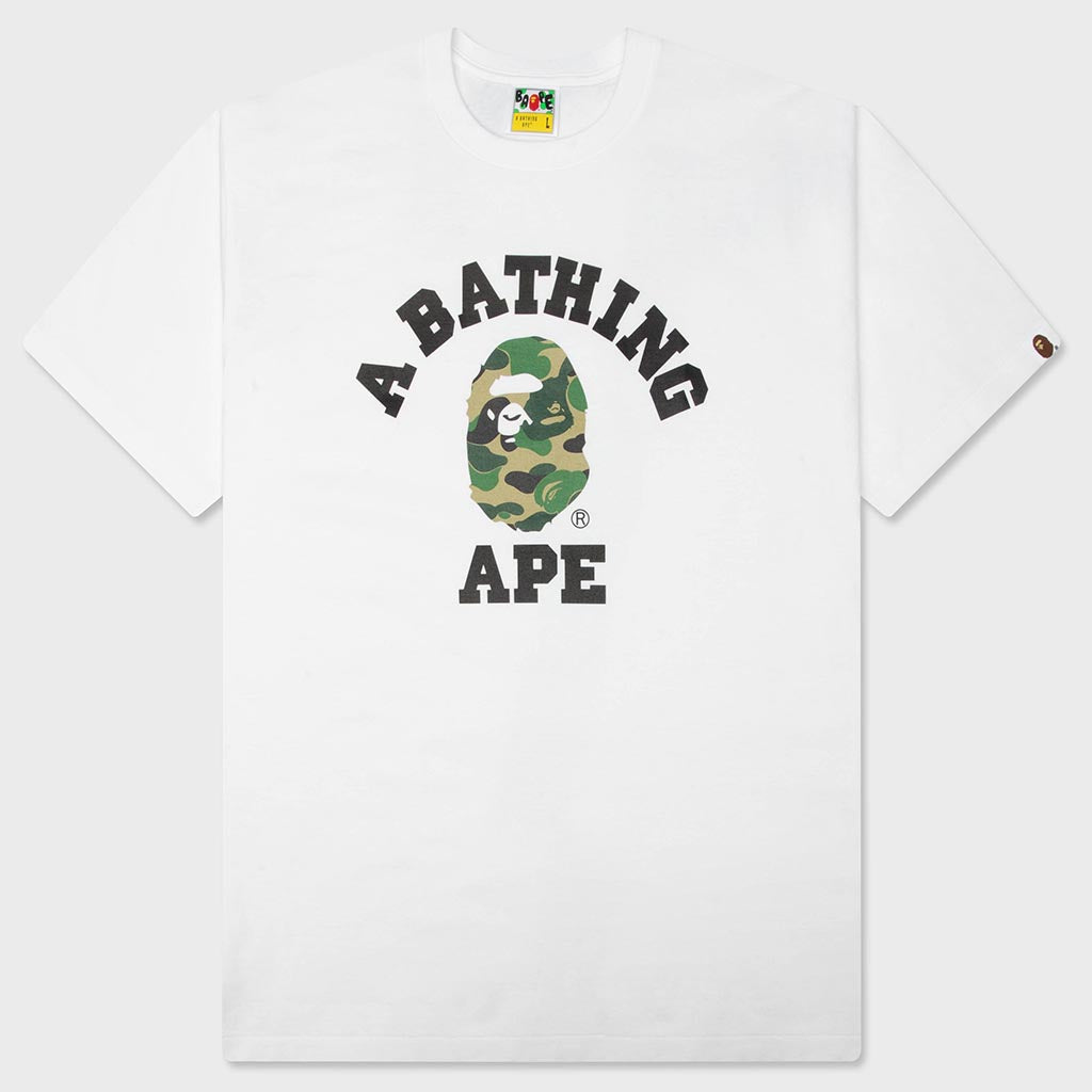 ABC Camo College Tee - White/Green