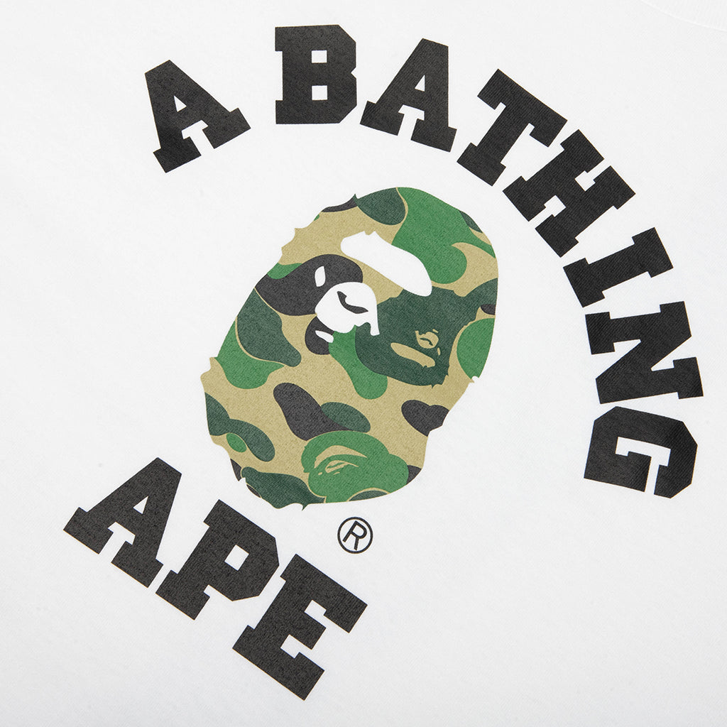 ABC Camo College Tee - White/Green