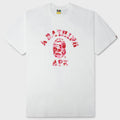 ABC Camo College Tee - White/Pink