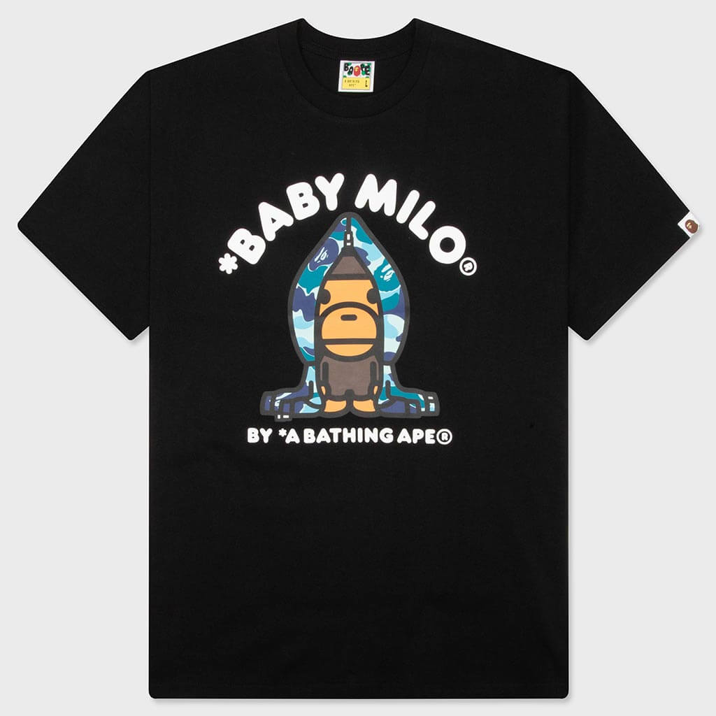 ABC Camo Milo Hoodie Tee - Black/Blue