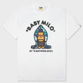 ABC Camo Milo Hoodie Tee - White/Blue