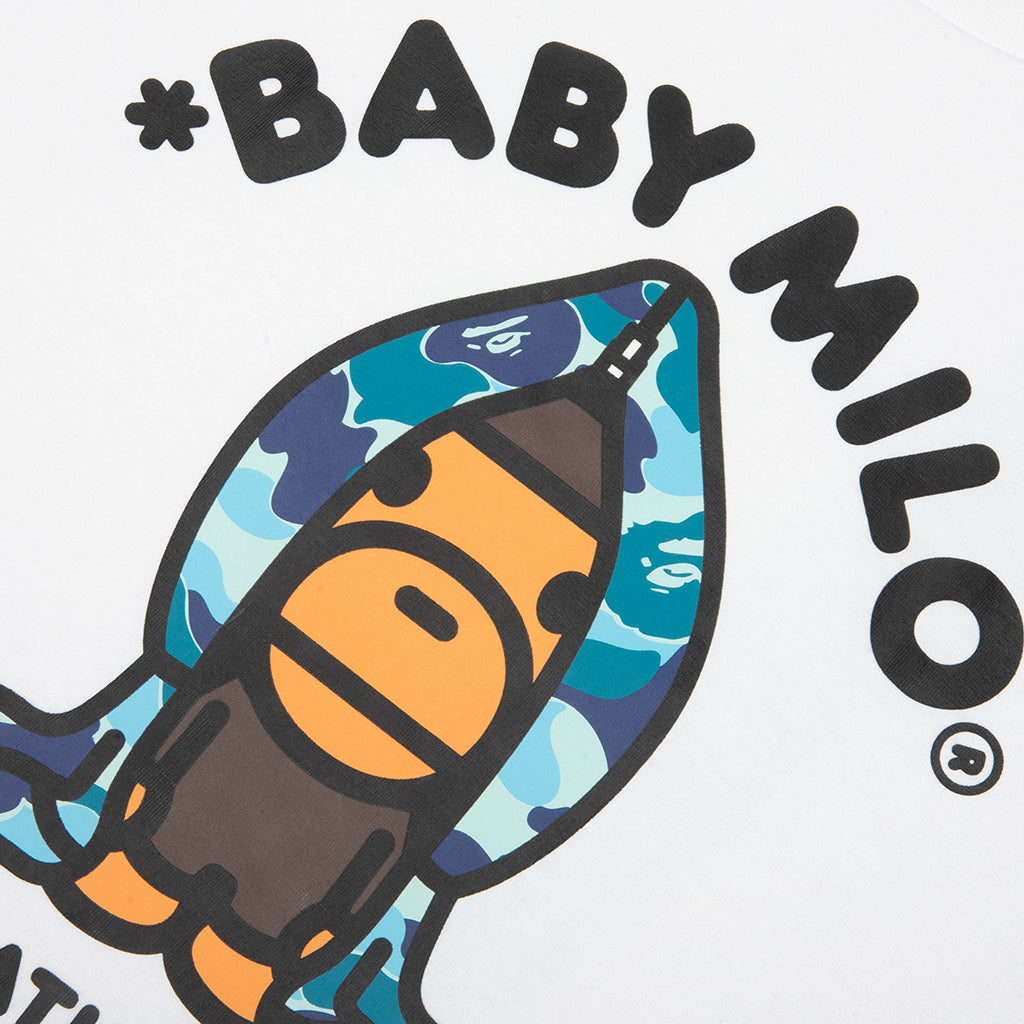 ABC Camo Milo Hoodie Tee - White/Blue