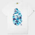 ABC Camo Milo On Big Ape Tee - White/Blue