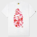 ABC Camo Milo On Big Ape Tee - White/Pink