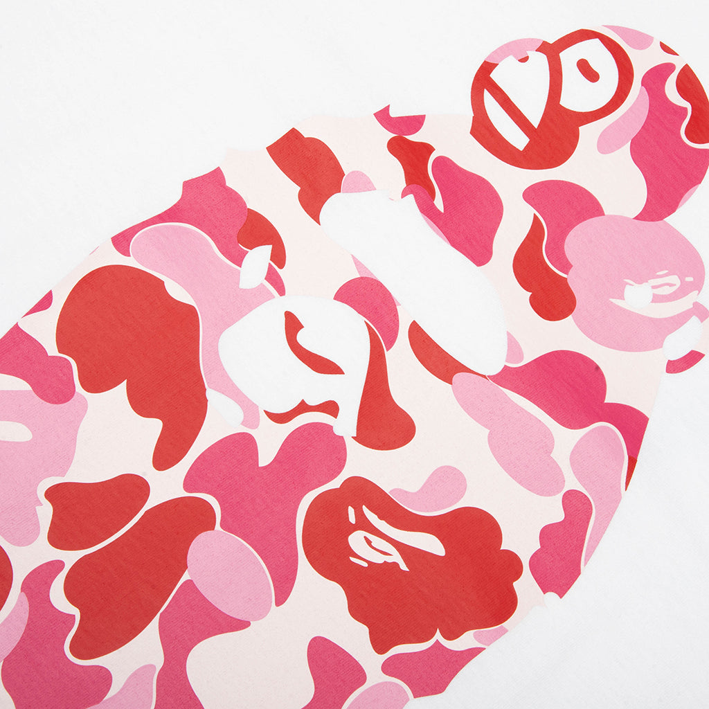 ABC Camo Milo On Big Ape Tee - White/Pink