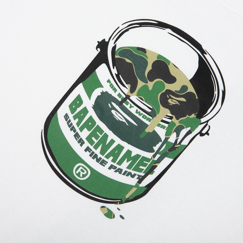 ABC Camo Paint Can Tee - White/Green