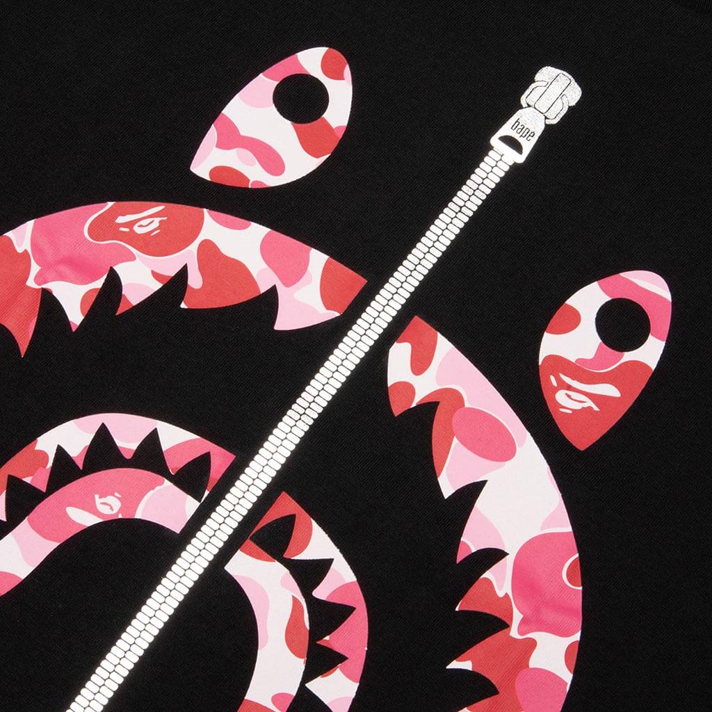 ABC Camo Shark Tee - Black/Pink