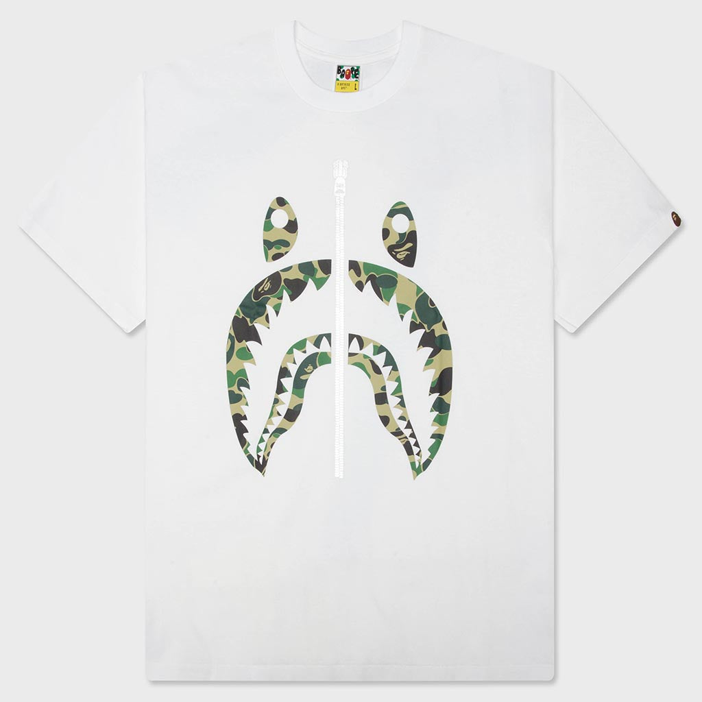 ABC Camo Shark Tee - White/Green
