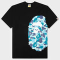 ABC Camo Side Big Ape Head Tee - Black/Blue