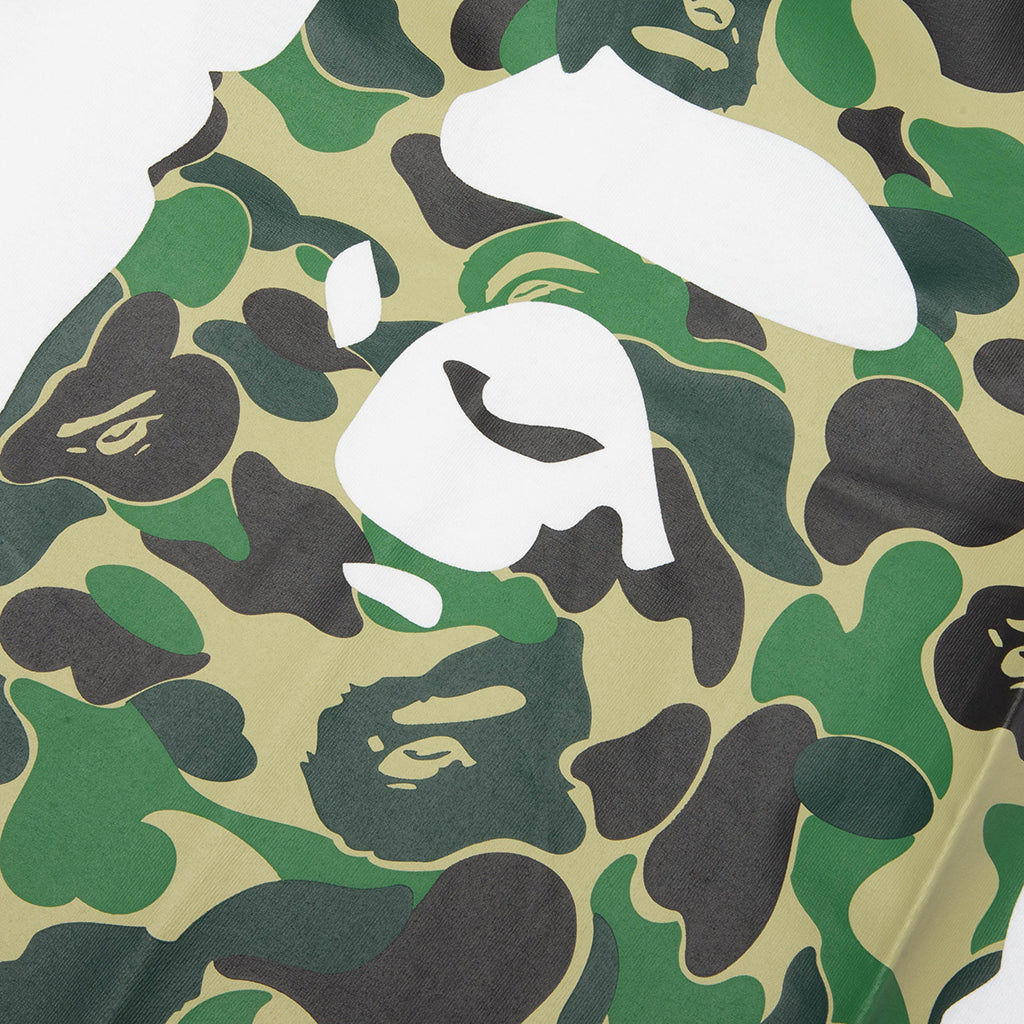 ABC Camo Side Big Ape Head Tee - White/Green