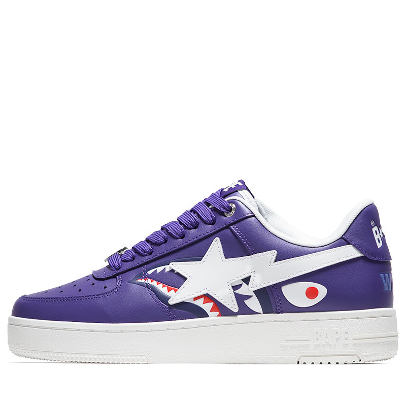 A Bathing Ape Bape Sta Shark #2 M2 - Purple/White