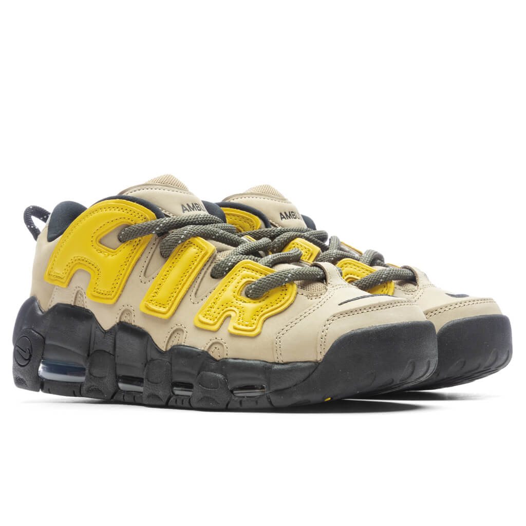 Air More Uptempo Low Limestone - Limestone/Vivid Sulfur/Black