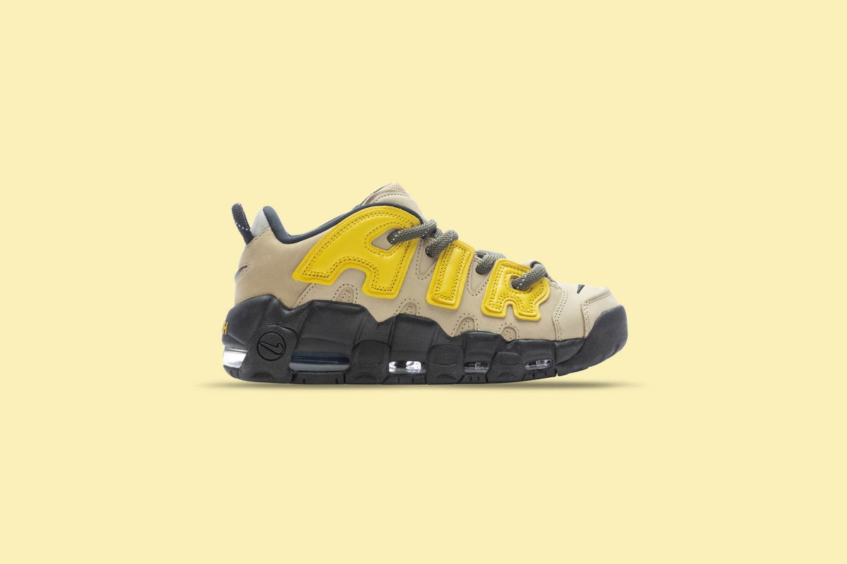 Air More Uptempo Low Limestone - Limestone/Vivid Sulfur/Black