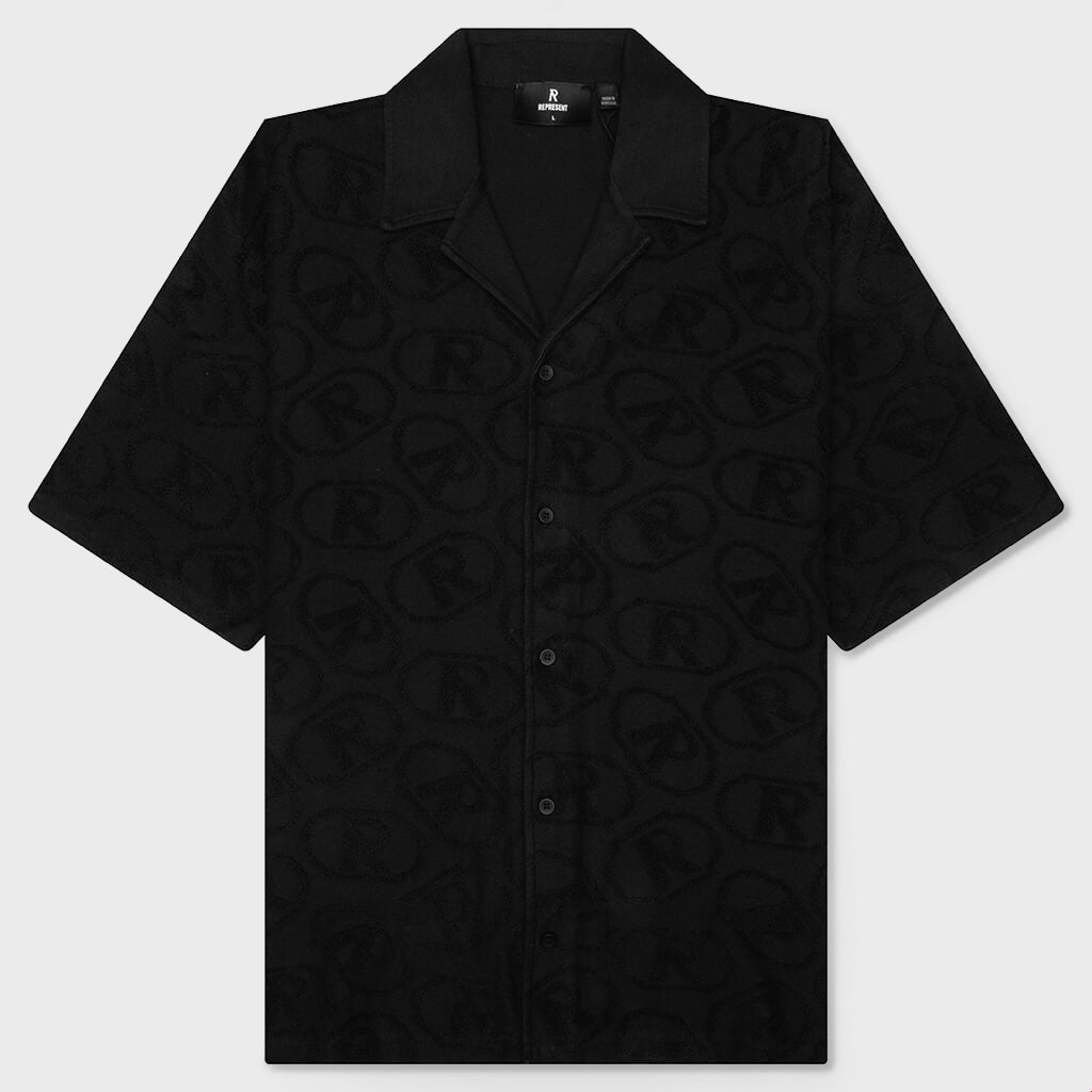 AOP Towel Shirt - Black