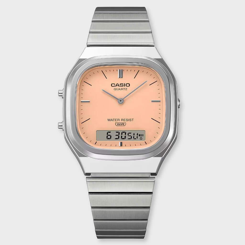 AQ240E-4A - Silver/Matte Orange