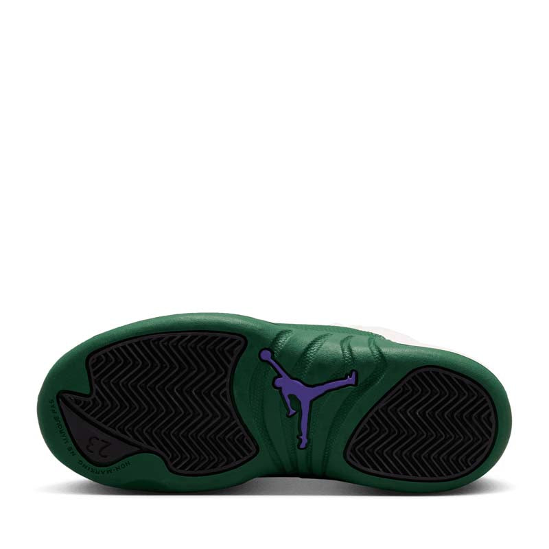 Jordan 12 Retro 'Bucks' (PS) - Summit White/Gorge Green
