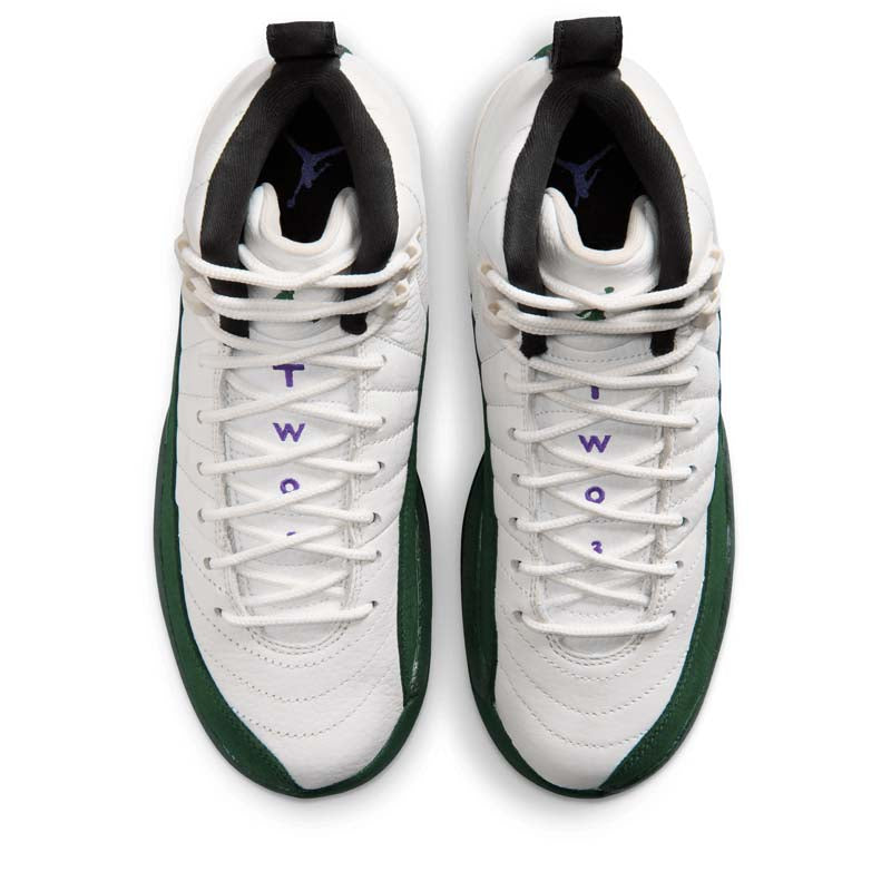 Air Jordan 12 Retro 'Bucks' (GS) - Summit White/Gorge Green