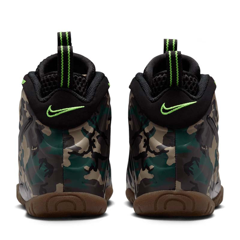 Nike Little Posite Pro Premium 'Green Camo' (PS) - Black/Black