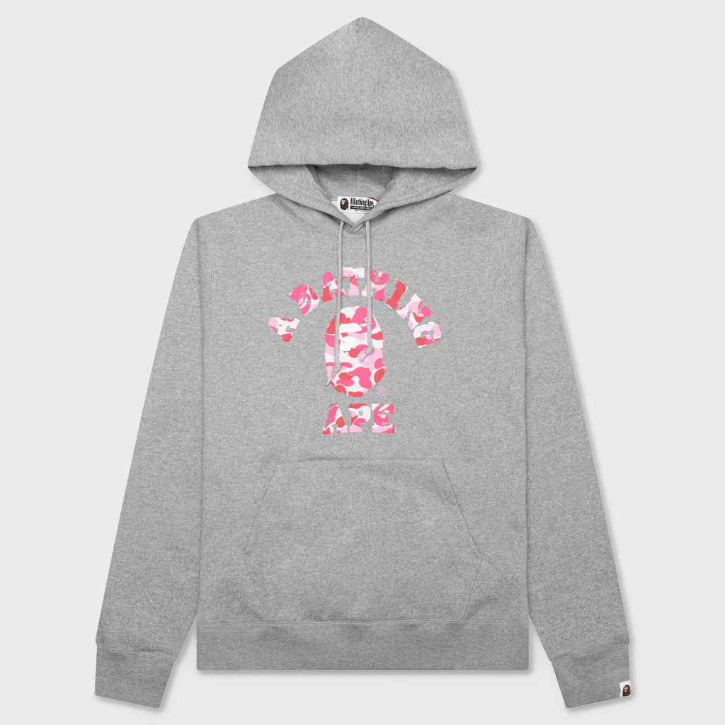 Abc Camo College Pullover Hoodie - Gray