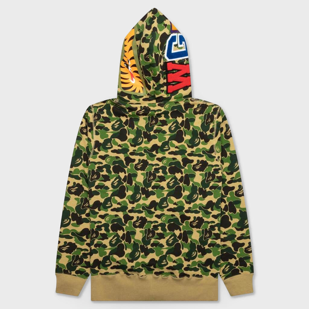 Abc Camo Double Shark Full Zip Hoodie - Green
