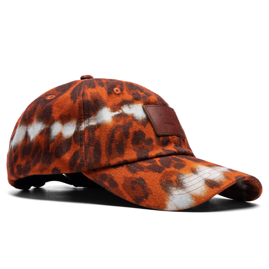 Cotton Baseball Cap - Rust Red/Brown