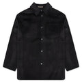 Double Face Shirt Jacket - Black