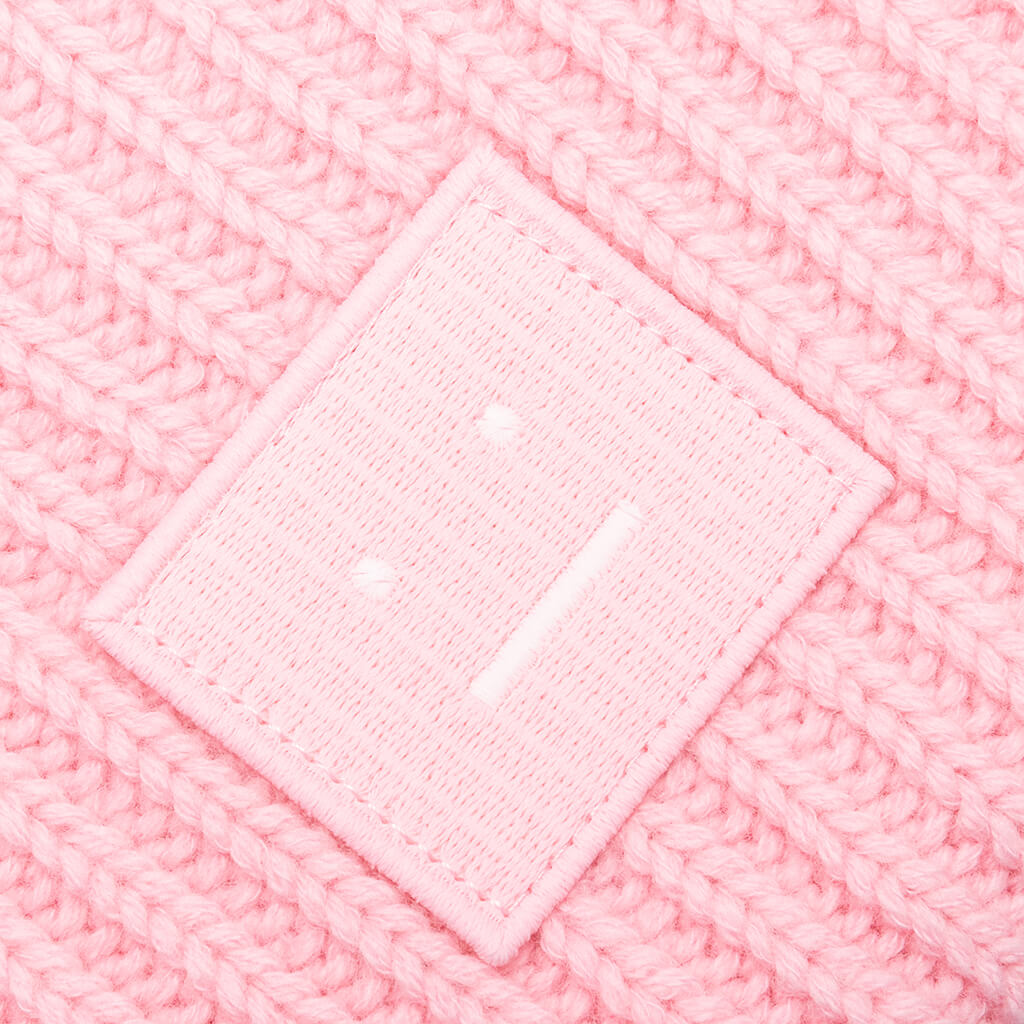 Face Logo Beanie - Blush Pink