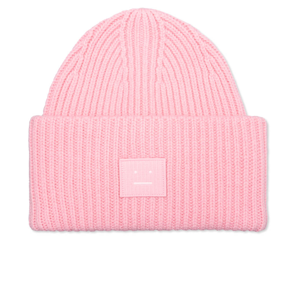 Face Logo Beanie - Blush Pink