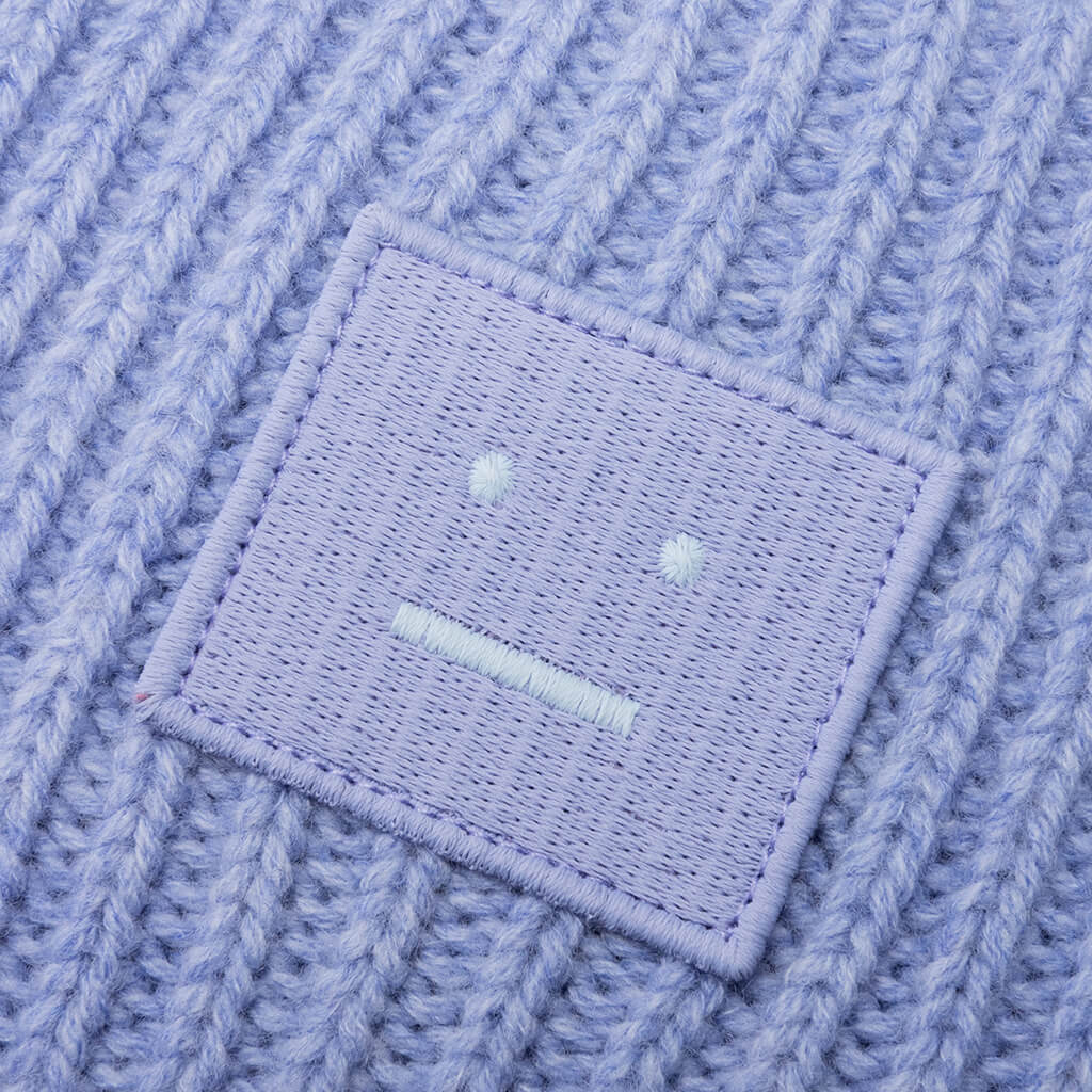 Face Logo Beanie - Cornflower Blue Melange