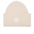 Face Logo Beanie - Cream Beige