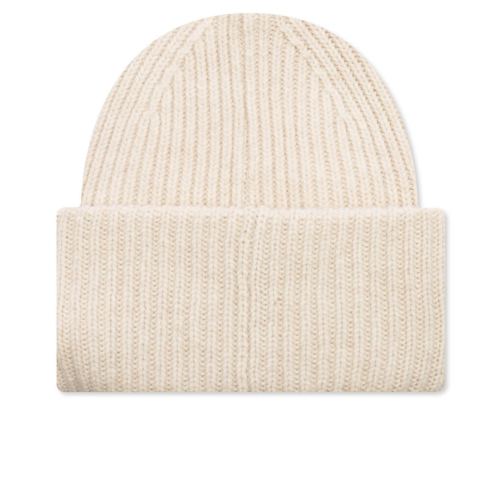 Face Logo Beanie - Oatmeal Melange