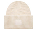 Face Logo Beanie - Oatmeal Melange