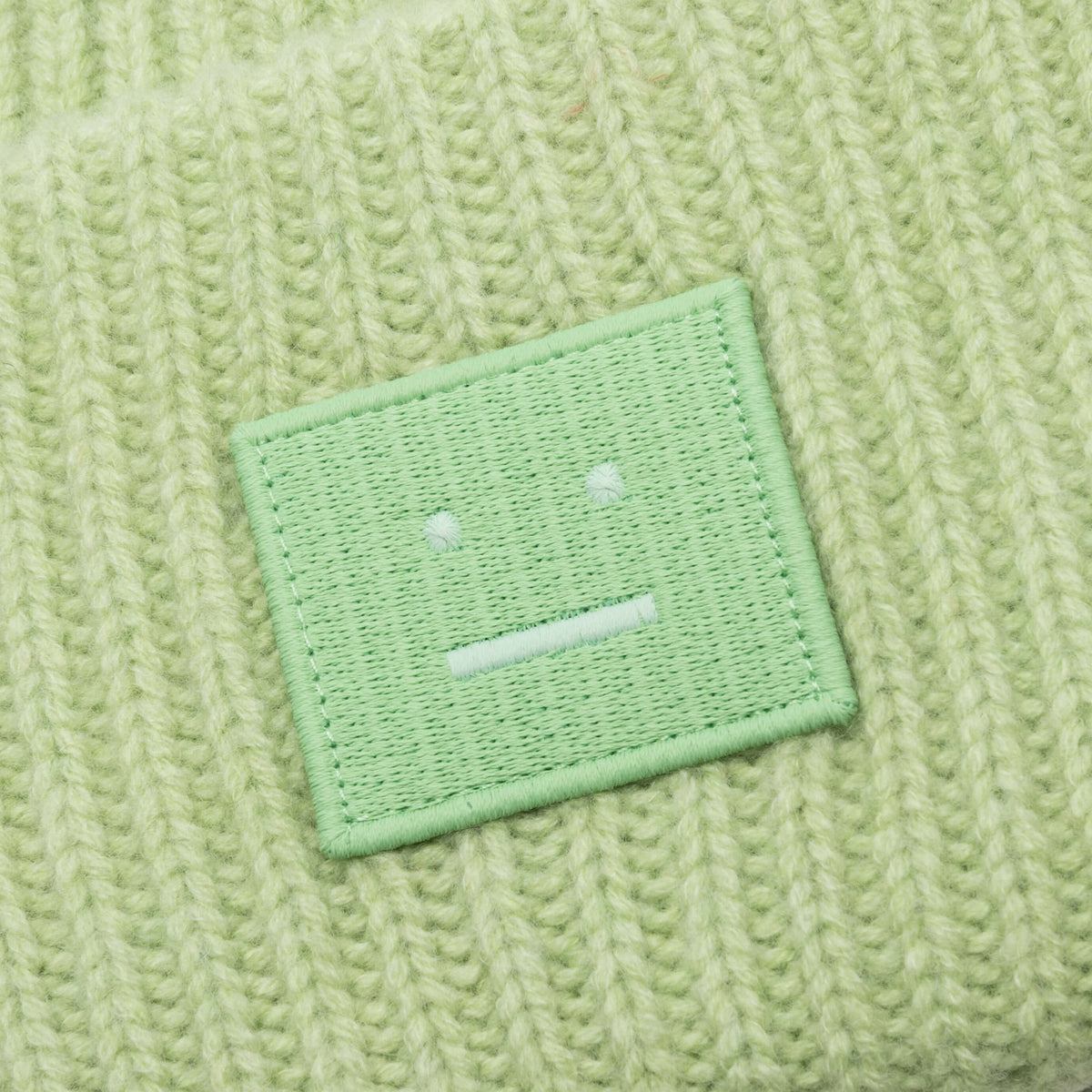 Face Logo Beanie - Pale Green