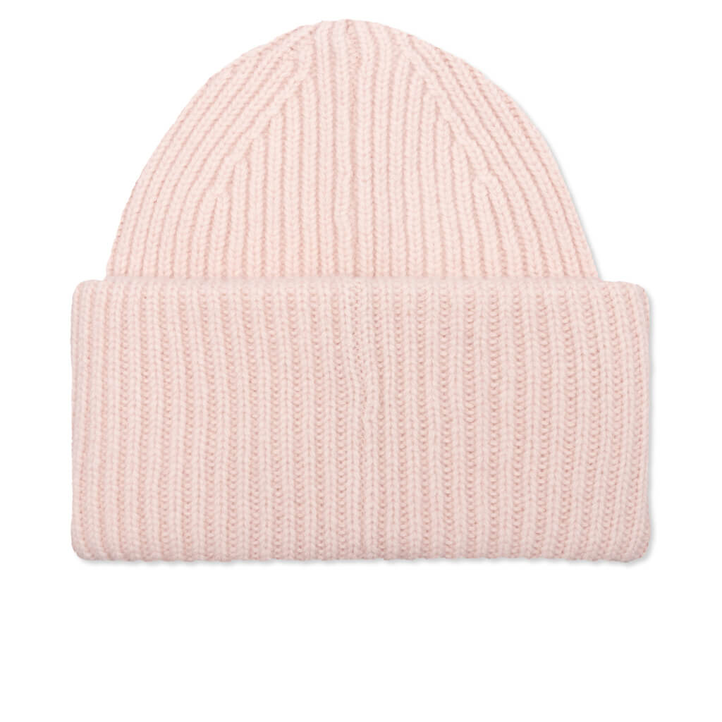 Face Logo Beanie - Rose Beige