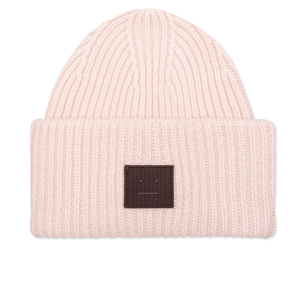 Face Logo Beanie - Rose Beige