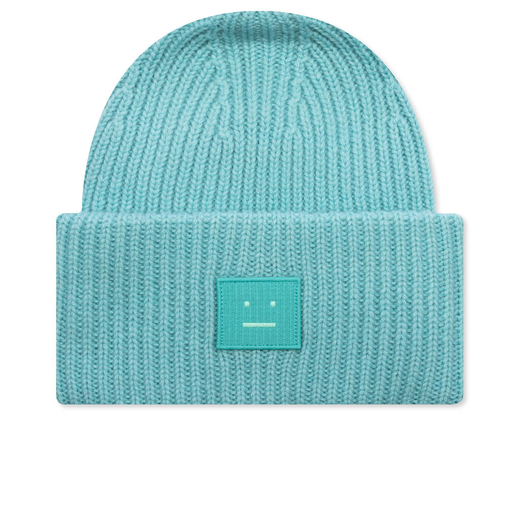 Face Logo Beanie - Turquoise Blue