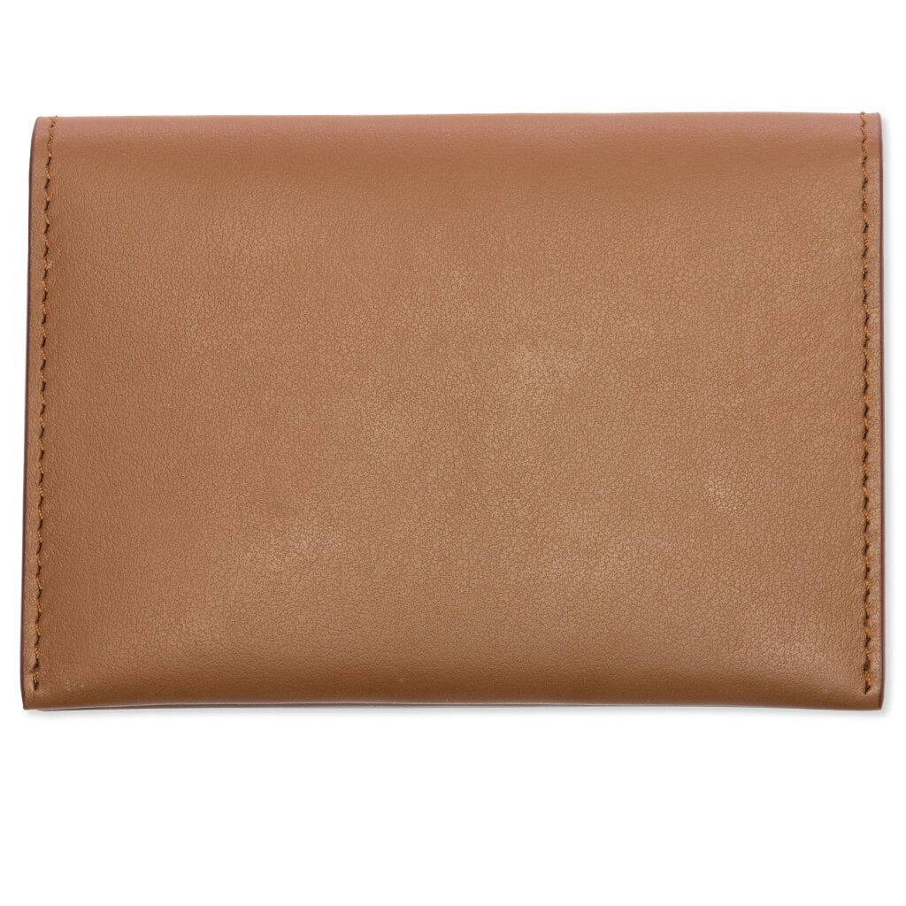Folded Card Holder - Camel Brown