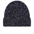 Ribbed Beanie Hat - Navy/Grey