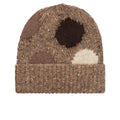 Wool Dot Beanie Hat - Brown/Multi