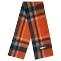 Checked Scarf - Orange/Blue