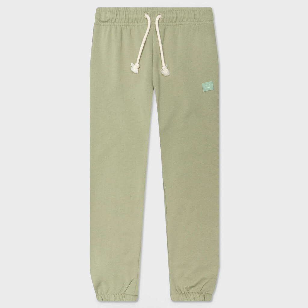 Kid's Cotton Sweatpants - Eucalyptus Green