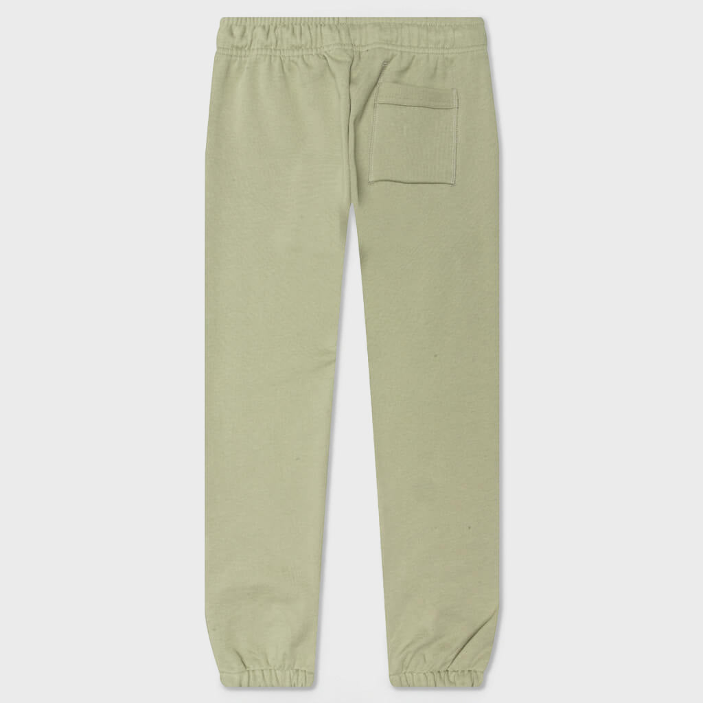 Kid's Cotton Sweatpants - Eucalyptus Green