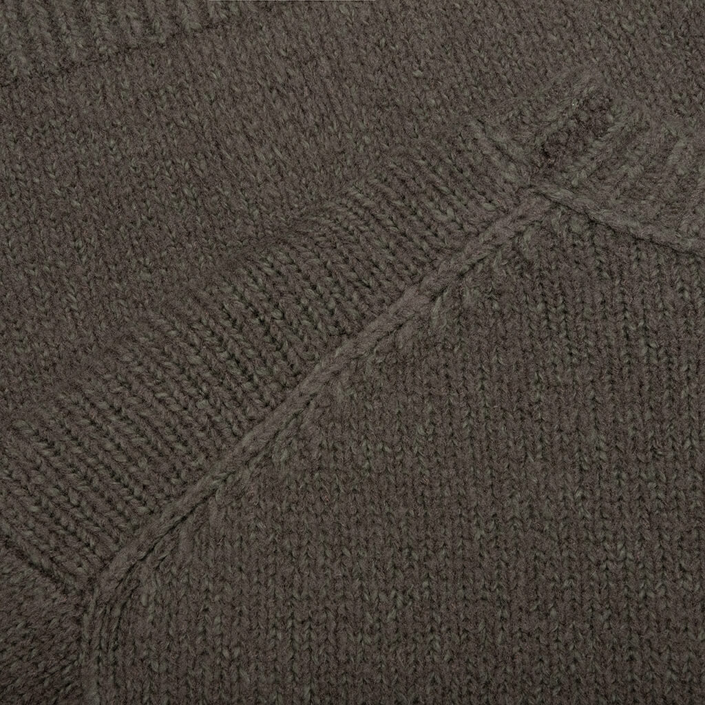 Wool Blend Crewneck Jumper - Forest Green