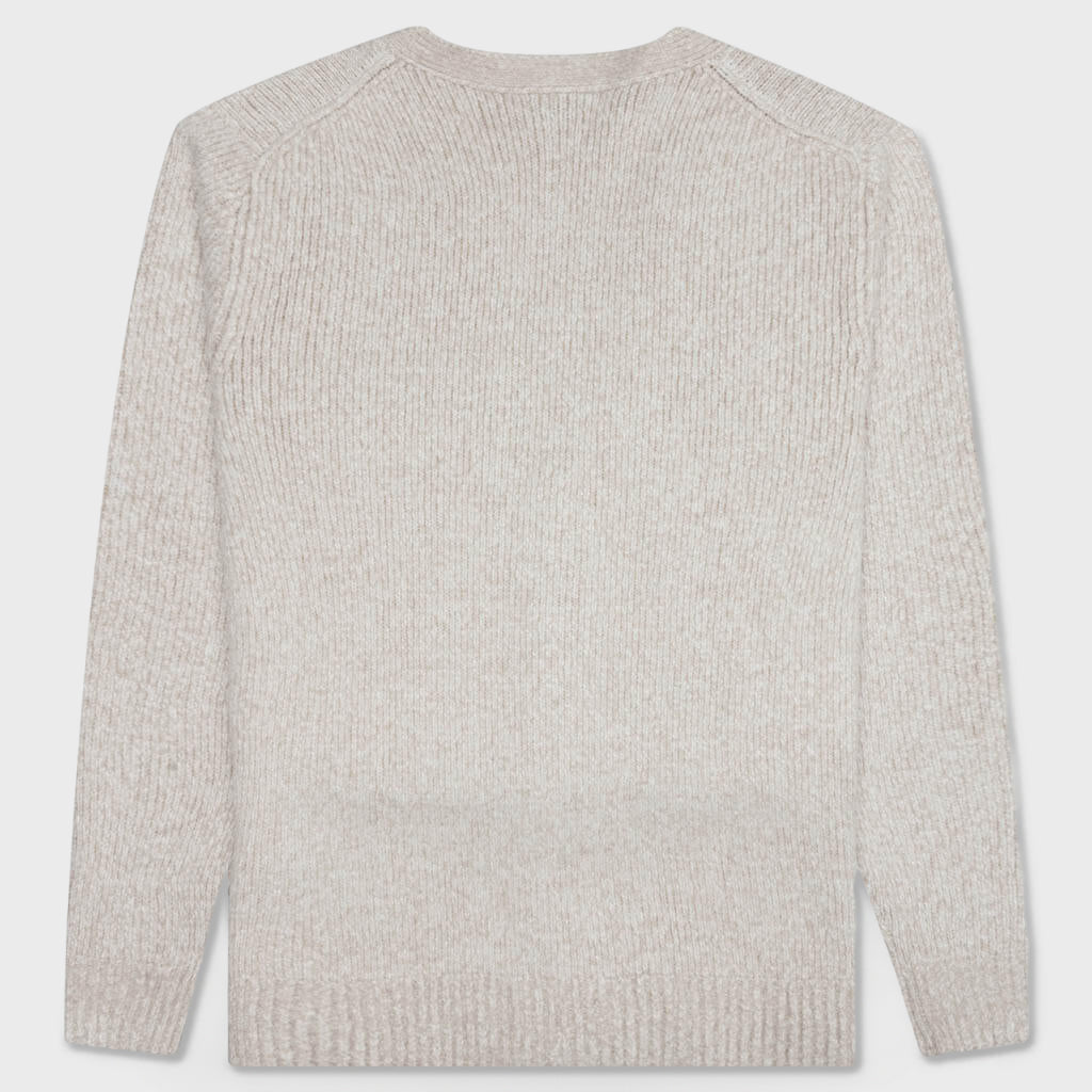 Wool Blend Cardigan - Light Taupe