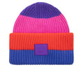 Ribbed Beanie Hat - Purple/Multi