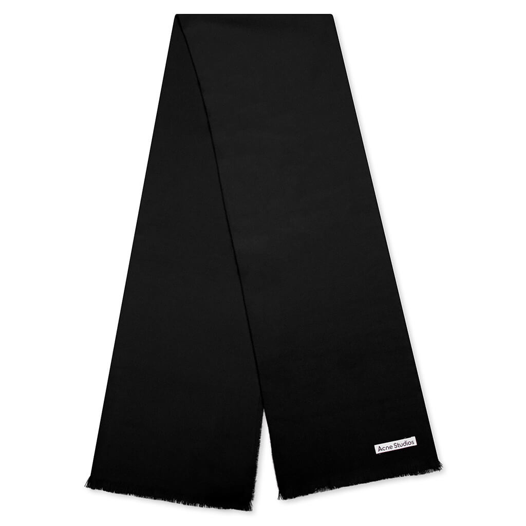 Light Wool Scarf - Black