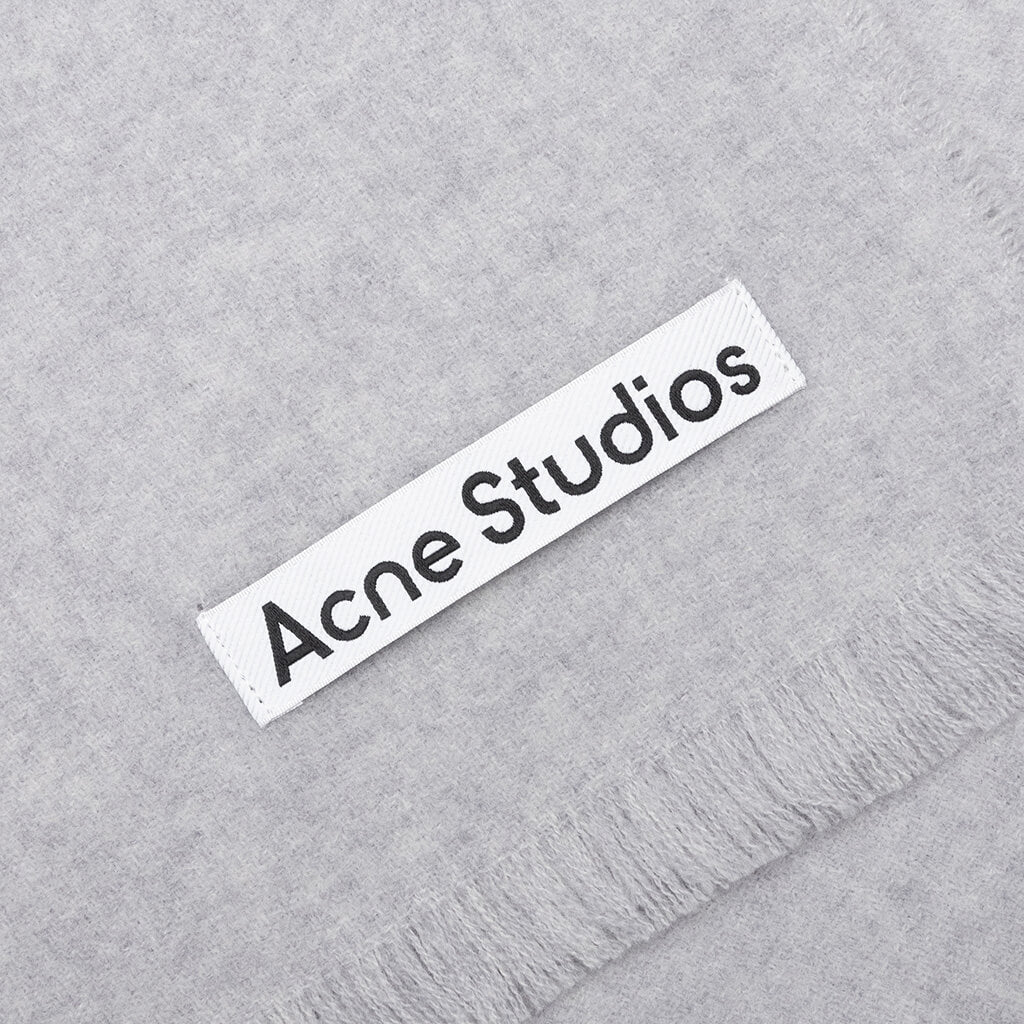 Light Wool Scarf - Light Grey Melange